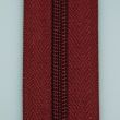 5 mm open-ended zipper with one slider 50 cm / Dark red 163