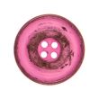Round button with border / 28 mm / Pink