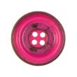 Round button with border / 28 mm / Fuchsia