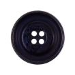 Round button with border / 28 mm / Navy