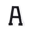 Iron-on motif / Letters / Black / A