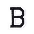 Iron-on motif / Letters / Black / B