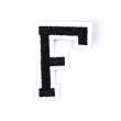 Iron-on motif / Letters / Black / F