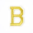 Iron-on motif / Letters / Gold / B