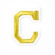 Iron-on motif / Letters / Gold / C
