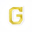 Iron-on motif / Letters / Gold / G