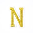 Iron-on motif / Letters / Gold / N