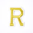 Iron-on motif / Letters / Gold / R