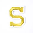 Iron-on motif / Letters / Gold / S