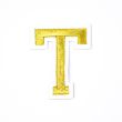 Iron-on motif / Letters / Gold / T