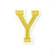 Iron-on motif / Letters / Gold / Y