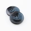 Round button with border / 15 mm / Navy shiny