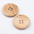 Simple wooden button with border / 25 mm