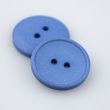 Recycled cotton fibre button 15 mm / Blue