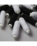 Shirring Elastic / Black White