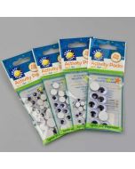 Glue on moving eyes / Round / Different