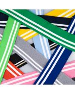 Striped ribbing 6 cm / Different shades