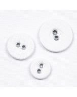 Fabric covered button / Different sizes / White