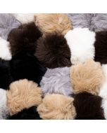 Faux fur hat poms 8 cm / Different shades
