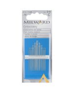Milward Embroydery Needles 3-9 16pc