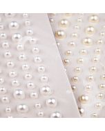 Adhesive Pearls 3-6 mm x 136 pcs / Different Shades