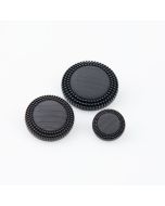 Festive shank button / Different sizes / Black
