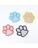 Reflective iron-on motif / Paw / 45 x 50 mm / Different tones