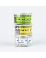 Measuring tape 150 cm in plastic box / Different shades