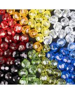 Faceted pearls 12 mm / Different shades