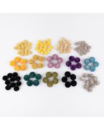 Velvet pearls / Different sizes / Different shades