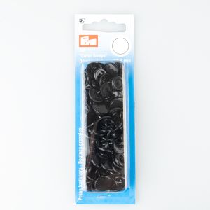 Love Plastic Sew on Snap Fasteners / 12.4 mm / Black