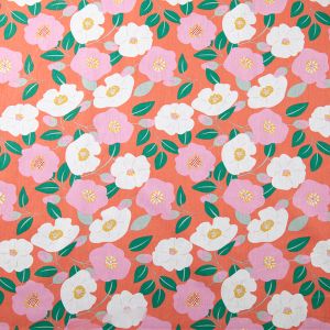 Cotton poplin / Abstract floral