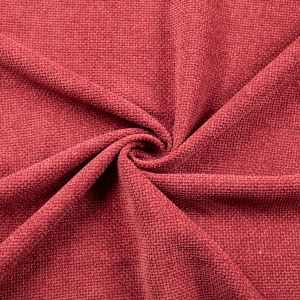 Chenille upholstery fabric / Red