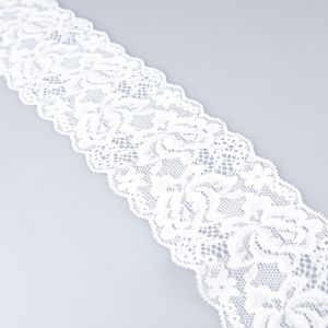 Stretch lace 60 mm / White