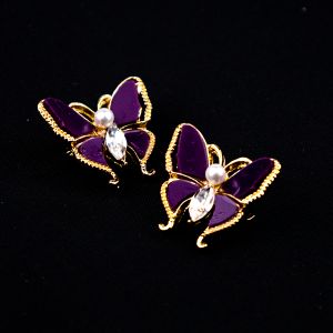 Brooch / Small Butterfly / Purple
