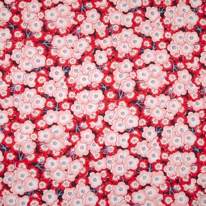 Cotton poplin Floral / Pink