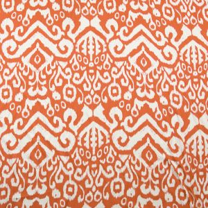 Viscose fabric / Orange-White