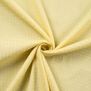Cotton fabric with crinkle effect / Yellow
