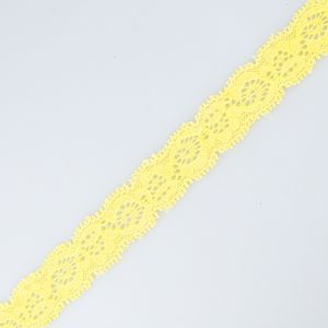 Stretch lace 20 mm / 420 Bright yellow
