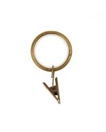 Metal curtain ring with a clamp, plastic core / 30005-OX  Oxide / 27 mm