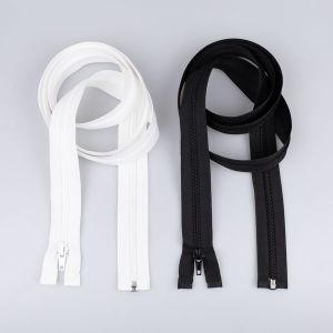 5 mm open-ended zipper with one slider 150 cm / Different shades