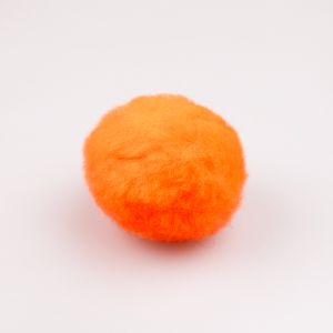 Acrylic pom-poms / 25 mm orange