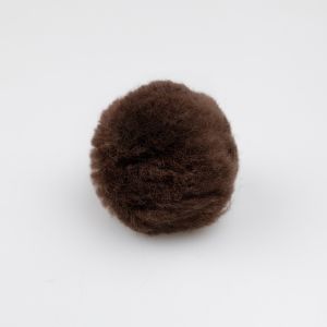 Acrylic pom-poms / 38 mm brown