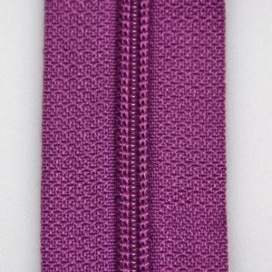 5 mm open-ended zipper with one slider 30 cm / Dark cerise 173