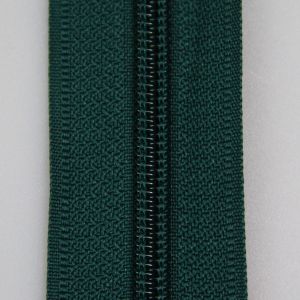 5 mm open-ended zipper with one slider 30 cm / Pine green 272