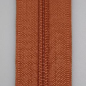 5 mm open-ended zipper with one slider 30 cm / Brick brown 283