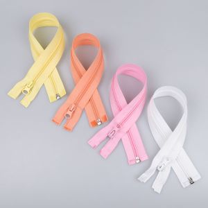 5 mm open-ended zipper with one slider 35 cm / Different shades