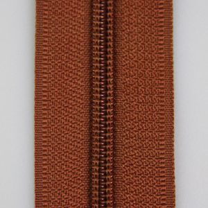 5 mm open-ended zipper with one slider 40 cm / Rust 286