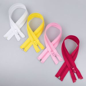 5 mm open-ended zipper with one slider 40 cm / Different shades