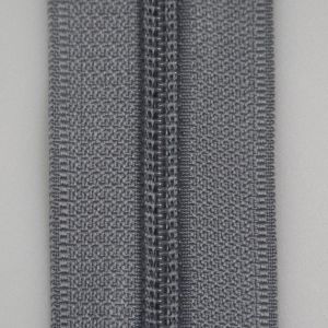 5 mm open-ended zipper with one slider 55 cm / Grey 317